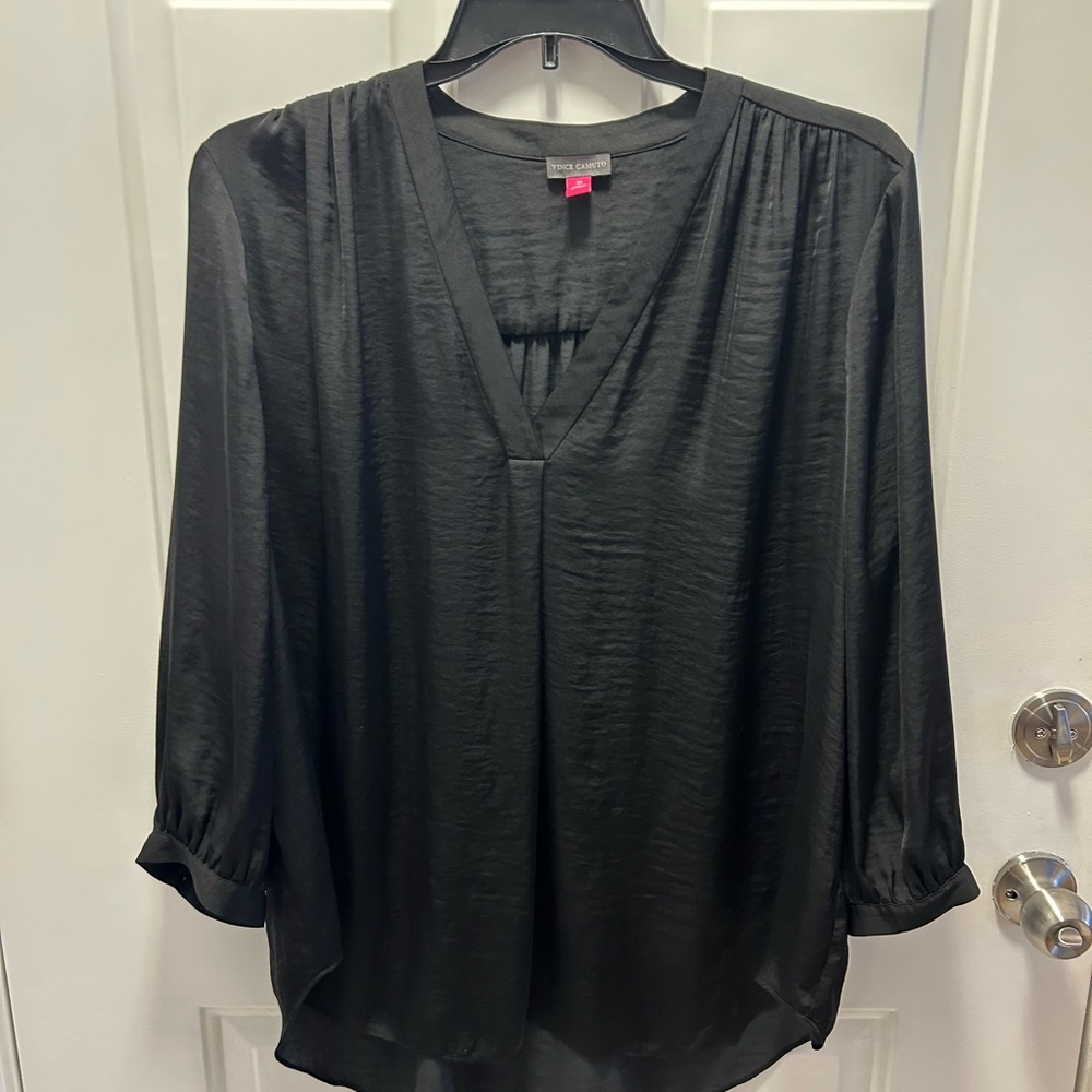 Vince Camuto 3/4 Sleeve V-Neck Blouse 3X